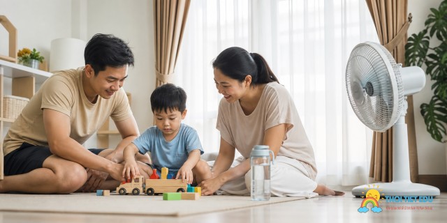 Cách bảo vệ trẻ em trong ngày nắng nóng