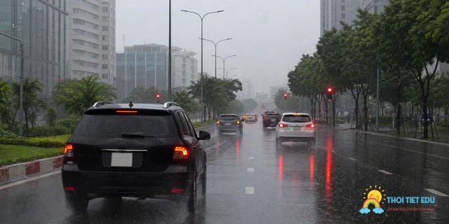 Lái xe khi mưa lớn: Nguyên tắc an toàn cần nhớ